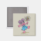 Abby Cadabby Retro Art Magnet (Vorderseite/Rückseite)