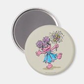 Abby Cadabby Retro Art Magnet (Vorderseite/Rückseite)