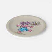 Abby Cadabby Retro Art Pappteller (Schrägansicht)