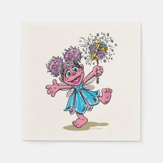 Abby Cadabby Retro Art Serviette (Vorderseite)