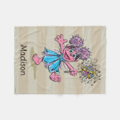 Abby Cadabby Retro-Kunst Fleecedecke (Vorderseite (Horizontal))