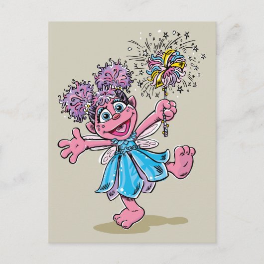 Abby Cadabby Retro-Kunst Postkarte (Vorderseite)