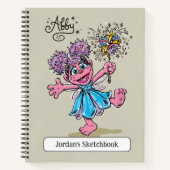 Abby Cadabby Retro Zeichnend Kunst Notizblock (Vorderseite)