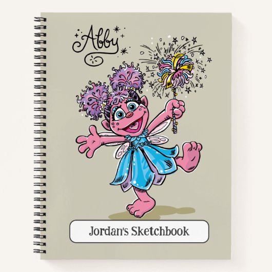 Abby Cadabby Retro Zeichnend Kunst Notizblock (Vorderseite)