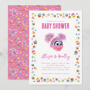 Abby Cadabby Rosa Baby-Shower-Konfetti Einladung