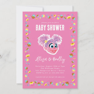 Abby Cadabby Rosa Babyparty-Konfetti Einladung