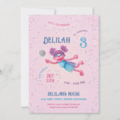 Abby Cadabby Sesame Street Birthday Party Einladung (Vorderseite)