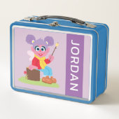 Abby Cadabby | S'mores machen | Name hinzufügen Metall Brotdose (Vorderseite)