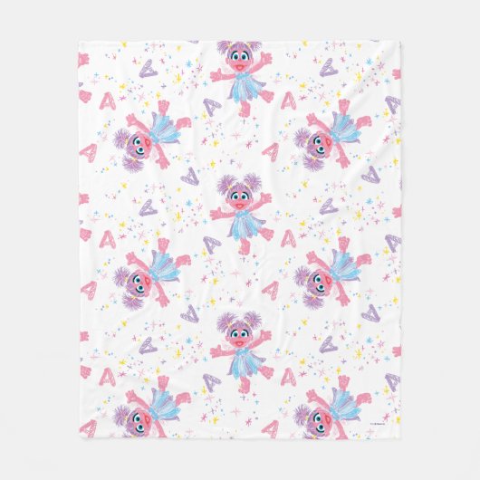 Abby Cadabby Sparkle Pattern Fleecedecke (Vorderseite)