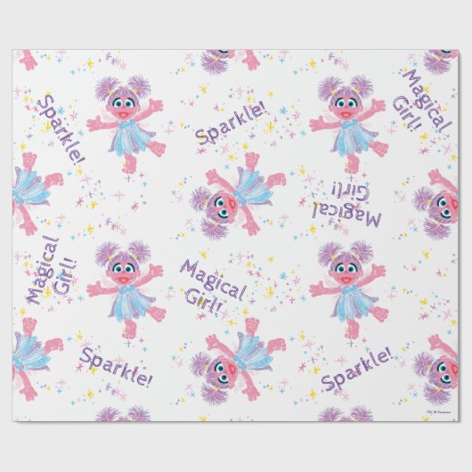 Abby Cadabby Sparkle Pattern Geschenkpapier (Flach)