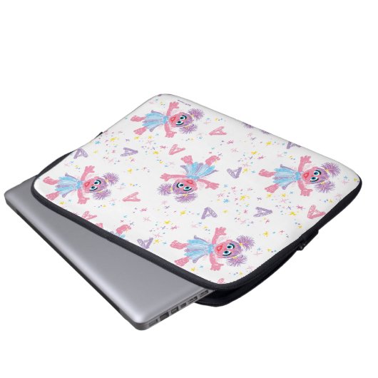 Abby Cadabby Sparkle Pattern Laptopschutzhülle (Vorne Knopf)