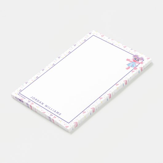 Abby Cadabby Sparkle Pattern Post-it Klebezettel (angewinkelt)