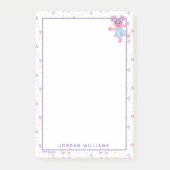 Abby Cadabby Sparkle Pattern Post-it Klebezettel (Vorderseite)