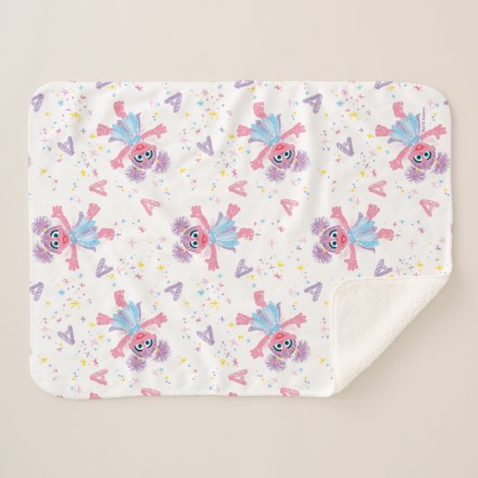 Abby Cadabby Sparkle Pattern Sherpadecke (Vorderseite (Horizontal))