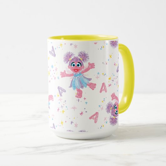 Abby Cadabby Sparkle Pattern Tasse (VorderseiteRechts)