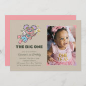 Abby Cadabby The Big One First Birthday - Foto Einladung (Vorne/Hinten)
