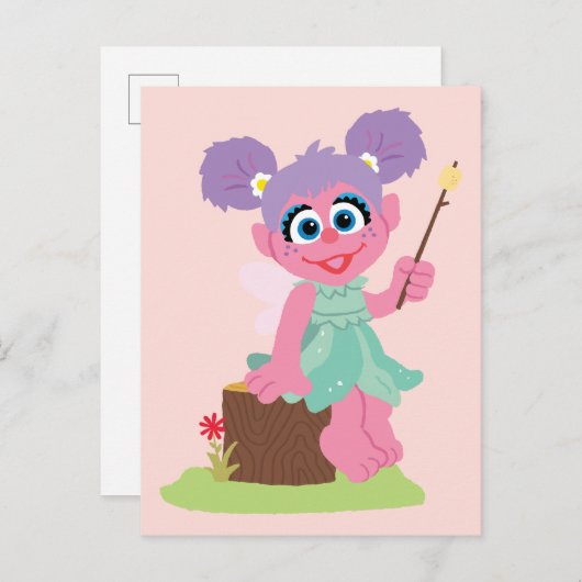 Abby Cadabby Toasting Marshmallows Postkarte (Vorne/Hinten)