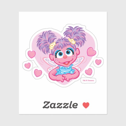 Abby Cadabby Valentine Hearts Graphic Aufkleber (Blatt)