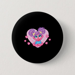 Abby Cadabby Valentinstag-Herzen Grafik T-Shirt  Button