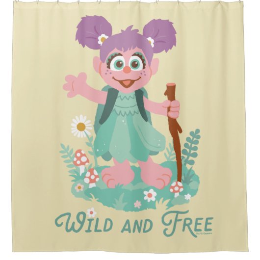 Abby Cadabby | Wild und frei Duschvorhang (Vorderseite)