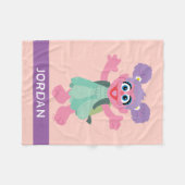 Abby Cadabby Woodland | Name hinzufügen Fleecedecke (Vorderseite (Horizontal))