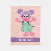 Abby Cadabby Woodland | Name hinzufügen Fleecedecke (Vorderseite)