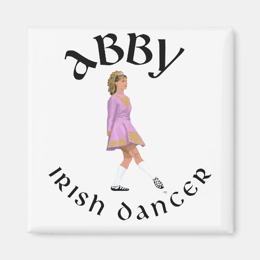 ABBY Custom Irish Dance Products Magnet (Vorne)