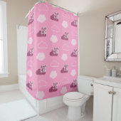 Abby Doodley Cloud Pattern Duschvorhang (Beispiel)