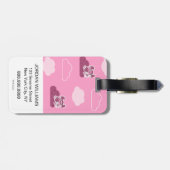 Abby Doodley Cloud Pattern Gepäckanhänger (Rückseite horizontal)