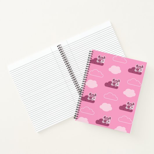 Abby Doodley Cloud Pattern Notizblock (Innenseite)