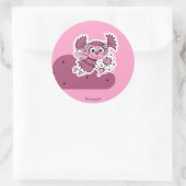 Abby Doodley Cloud Pattern Runder Aufkleber (Tasche)