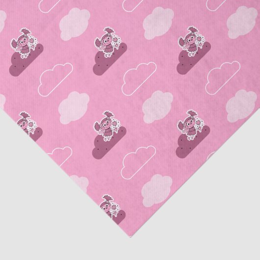 Abby Doodley Cloud Pattern Seidenpapier (Ausschnitt)