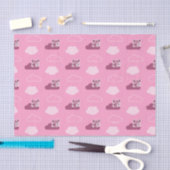 Abby Doodley Cloud Pattern Seidenpapier (Handwerk)
