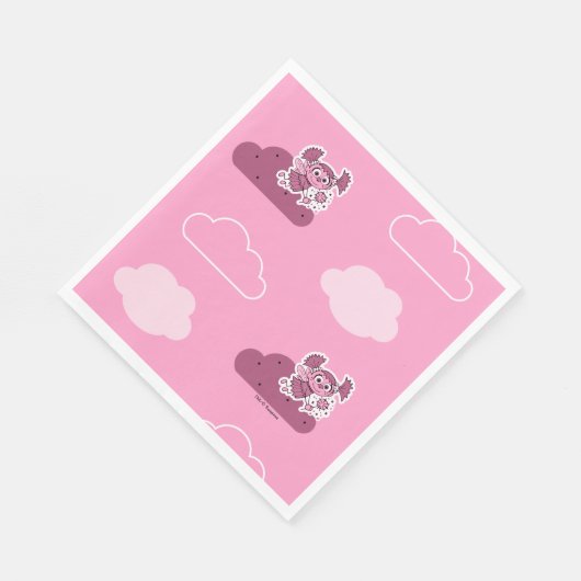 Abby Doodley Cloud Pattern Serviette (Ecke)