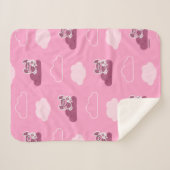 Abby Doodley Cloud Pattern Sherpadecke (Vorderseite (Horizontal))