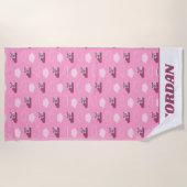 Abby Doodley Cloud Pattern Strandtuch (Vorderseite)