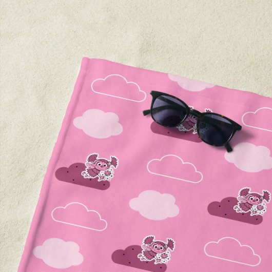 Abby Doodley Cloud Pattern Strandtuch (Beispiel)