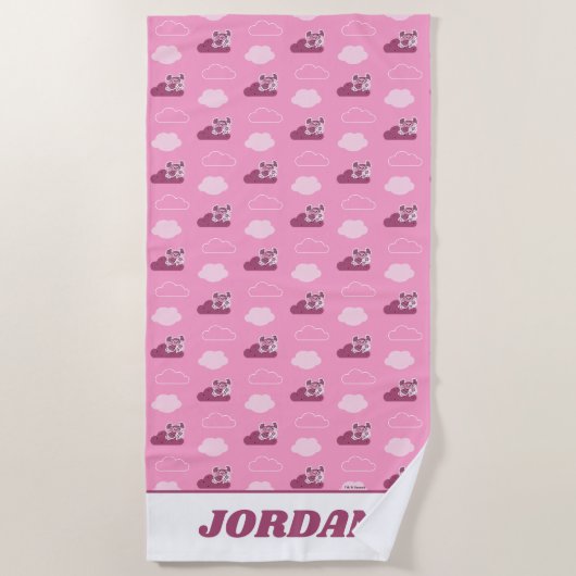 Abby Doodley Cloud Pattern Strandtuch (Vorderseite)