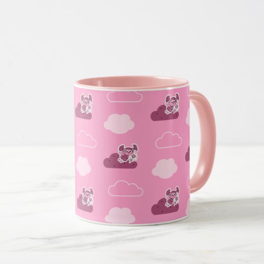 Abby Doodley Cloud Pattern Tasse (VorderseiteRechts)