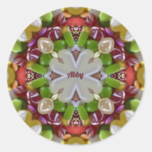 ABBY ~ EASTER CANDY ~ RUNDER AUFKLEBER