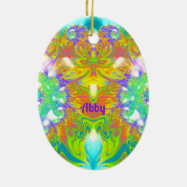 ABBY ~ EASTER EGG ~ FRAKTAL Multicologe Hübsch Keramik Ornament