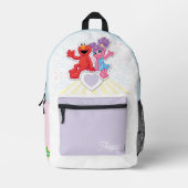 Abby & Elmo Grafik Bedruckter Rucksack (Vorderseite)