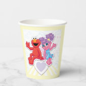 Abby & Elmo Grafik Pappbecher (Vorderseite)