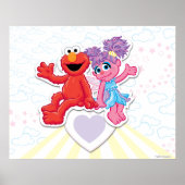 Abby & Elmo Grafik Poster (Vorne)