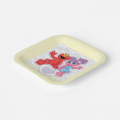 Abby & Elmo Graphic Pappteller (Gewinkelt)