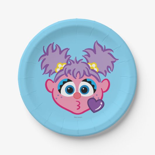 Abby Face Throwing a Kiss Pappteller (Vorderseite)