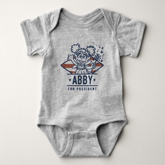 Abby für Präsident Baby Strampler (Vorderseite)
