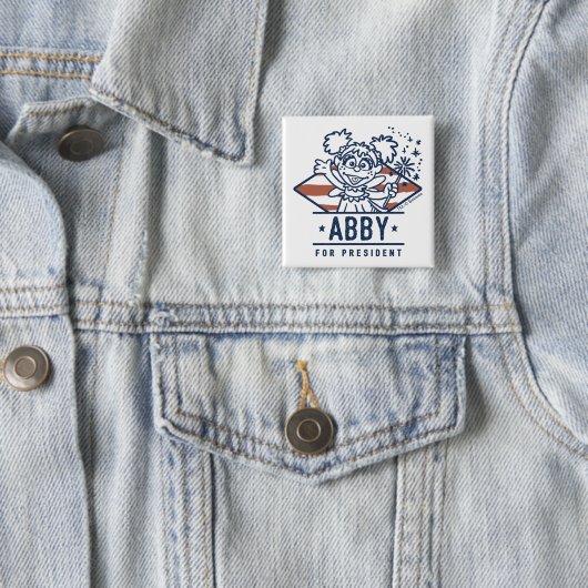 Abby für Präsident Button (Beispiel)