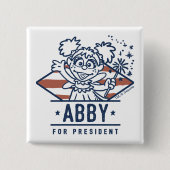 Abby für Präsident Button (Vorderseite)