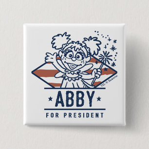Abby für Präsident Button